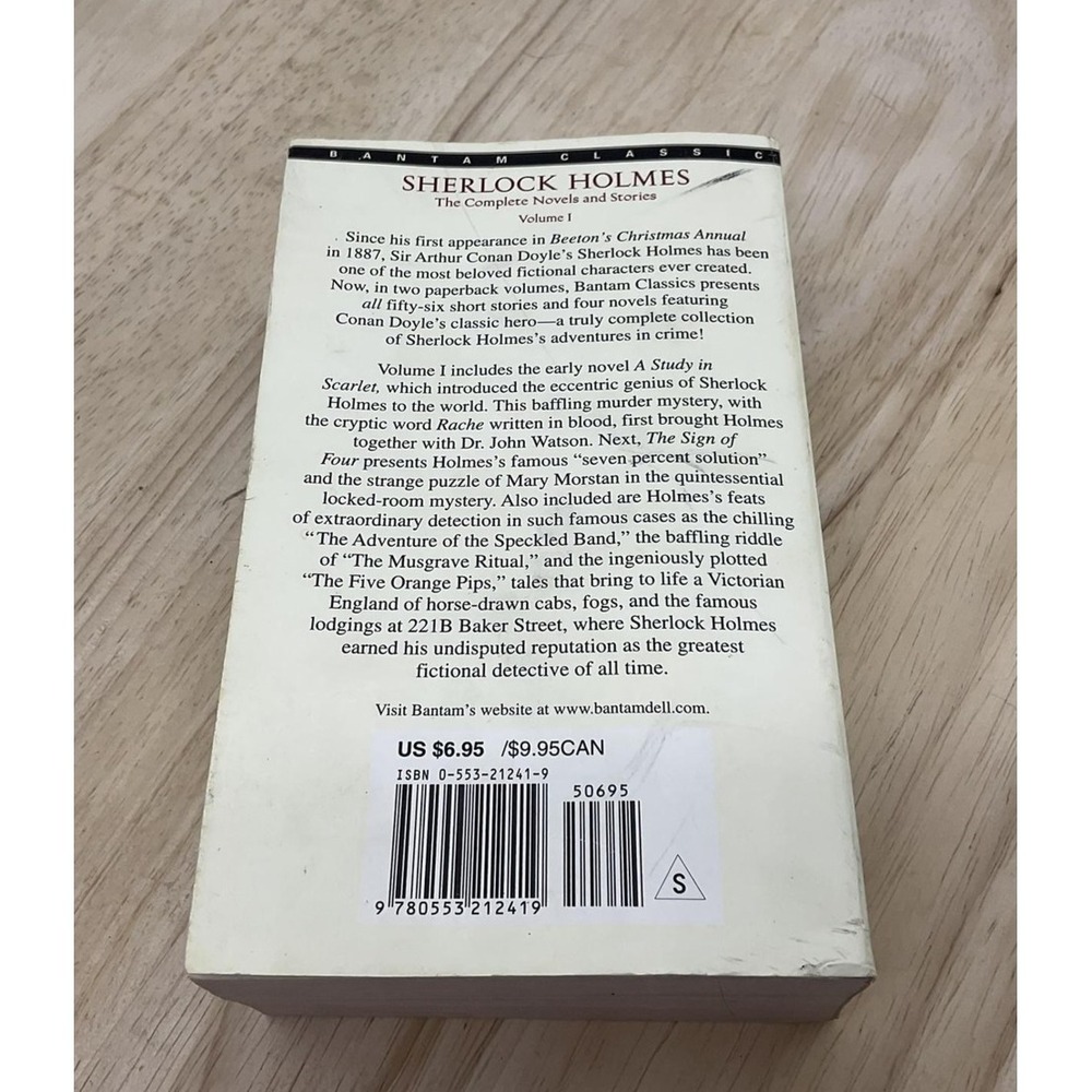 Sir Arthur Conan Doyle Sherlock Holmes The Complete Novels And Stories Vol 1 - Picture 8 of 9